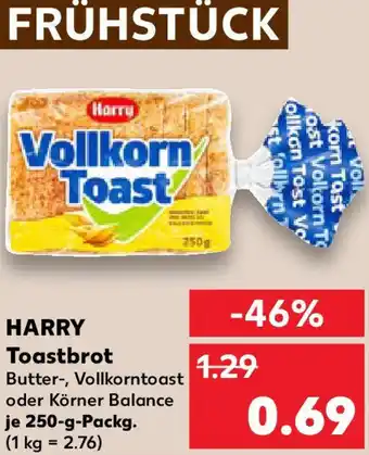 Kaufland HARRY Toastbrot Angebot