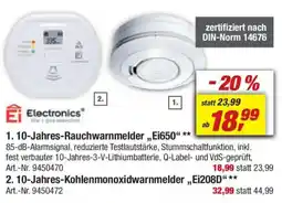 toom Baumarkt Ei Electronics 1. 10-Jahres-Rauchwarnmelder,,Ei650" Angebot