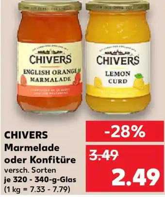 Kaufland CHIVERS Marmelade oder Konfitüre Angebot