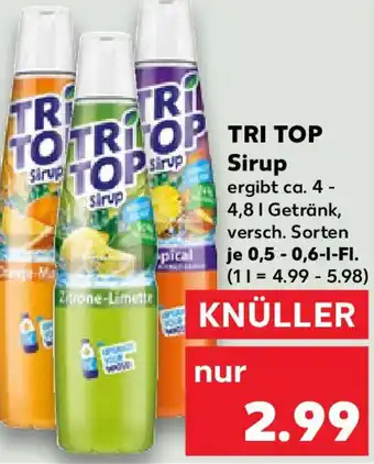 Kaufland TRI TOP Sirup Angebot