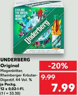 Kaufland UNDERBERG Original Angebot