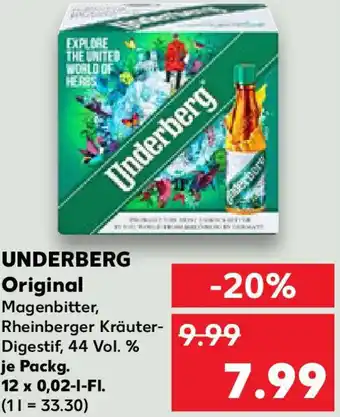 Kaufland UNDERBERG Original Angebot