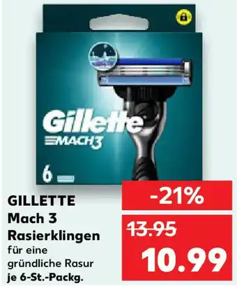 Kaufland GILLETTE Mach 3 Rasierklingen Angebot