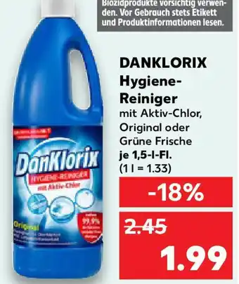 Kaufland DANKLORIX Hygiene- Reiniger Angebot