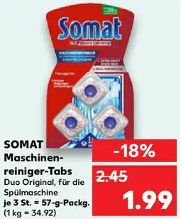 Kaufland SOMAT Maschinen- reiniger-Tabs Angebot