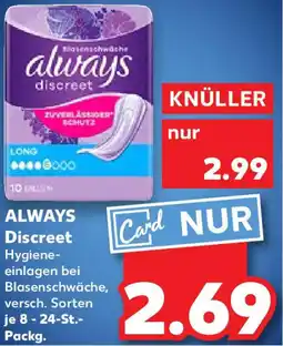 Kaufland ALWAYS Discreet Angebot