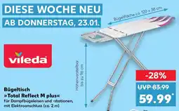 Kaufland vileda Bügeltisch Total Reflect M plus Angebot