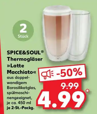 Kaufland SPICE&SOUL Thermogläser Latte Macchiato Angebot