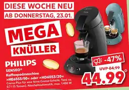 Kaufland PHILIPS SENSEO Kaffeepadmaschine HE6553/50 oder HD6553/20 Angebot