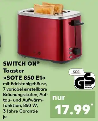 Kaufland SWITCH ON Toaster SOTE 850 E1 Angebot