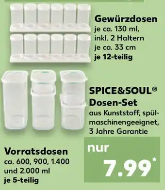 Kaufland SPICE&SOUL Dosen-Set Angebot