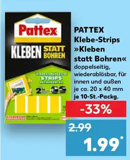 Kaufland PATTEX Klebe-Strips Kleben statt Bohren Angebot