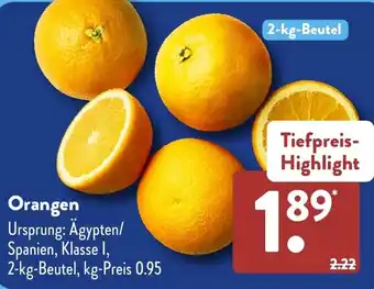 Aldi Süd Orangen Angebot