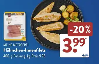 Aldi Süd MEINE METZGEREI Hähnchen-Innenfilets Angebot