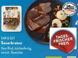 Aldi Süd FAIR & GUT Sauerbraten Angebot