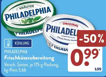 Aldi Süd PHILADELPHIA Frischkäsezubereitung Angebot