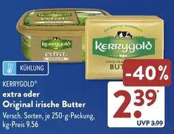 Aldi Süd KERRYGOLD extra oder Original irische Butter Angebot