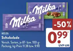 Aldi Süd MILKA Schokolade Angebot