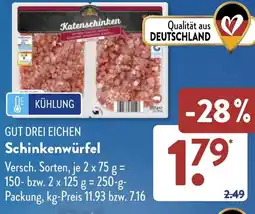 Aldi Süd GUT DREI EICHEN Schinkenwürfel Angebot