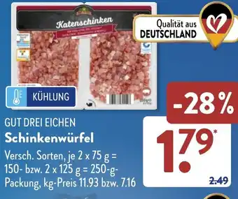 Aldi Süd GUT DREI EICHEN Schinkenwürfel Angebot