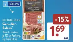 Aldi Süd GUT DREI EICHEN Genießer- Salami Angebot