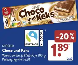 Aldi Süd CHOCEUR Choco und Keks Angebot