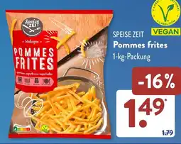 Aldi Süd SPEISE ZEIT Pommes frites Angebot