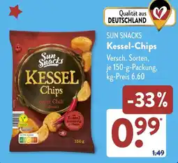 Aldi Süd SUN SNACKS Kessel-Chips Angebot