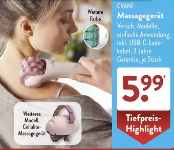 Aldi Süd CRANE Massagegerät Angebot