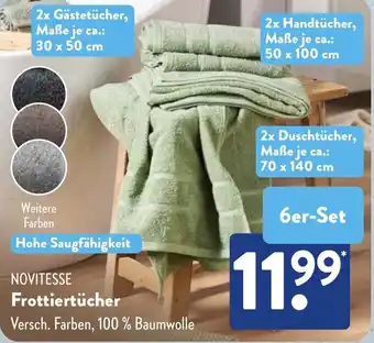 Aldi Süd NOVITESSE Frottiertücher Angebot