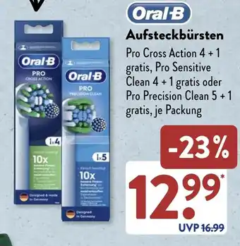 Aldi Süd Oral-B Aufsteckbürsten Angebot