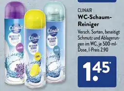 Aldi Süd CLINAIR WC-Schaum- Reiniger Angebot