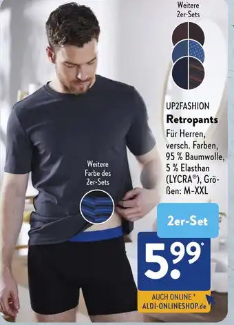 Aldi Süd UP2FASHION Retropants Angebot