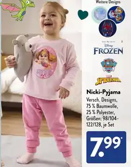 Aldi Süd Nicki-Pyjama Angebot