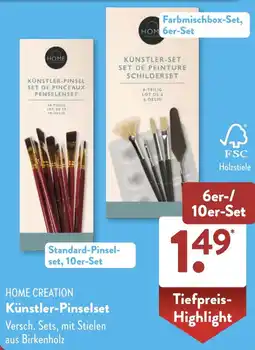 Aldi Süd HOME CREATION Künstler-Pinselset Angebot