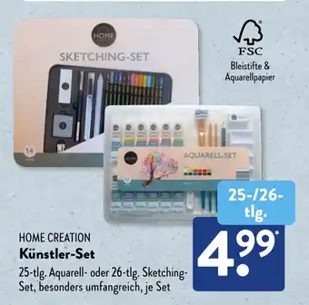 Aldi Süd HOME CREATION Künstler-Set Angebot