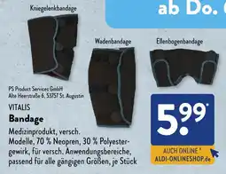 Aldi Süd VITALIS Bandage Angebot