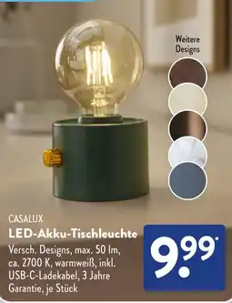 Aldi Süd CASALUX LED-Akku-Tischleuchte Angebot