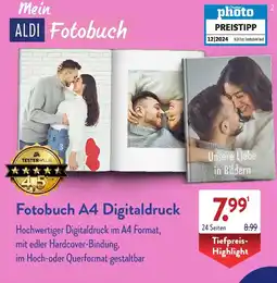 Aldi Süd Fotobuch A4 Digitaldruck Angebot