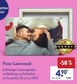 Aldi Süd Foto-Leinwand Angebot