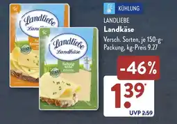 Aldi Süd LANDLIEBE Landkäse Angebot