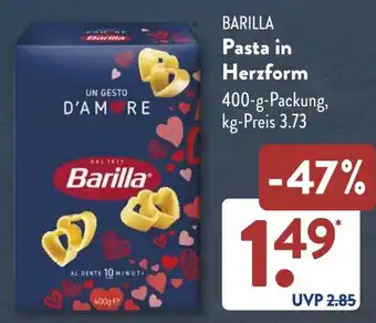 Aldi Süd BARILLA Pasta in Herzform Angebot