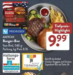 Aldi Süd AMERICAN Burger-Box Angebot