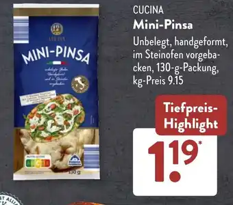 Aldi Süd CUCINA Mini-Pinsa Angebot