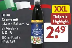 Aldi Süd CUCINA Creme mit ,,Aceto Balsamico di Modena I. G. P. Angebot