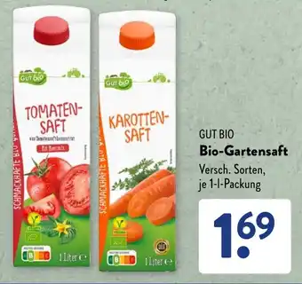 Aldi Süd GUT BIO Bio-Gartensaft Angebot