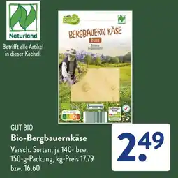 Aldi Süd GUT BIO Bio-Bergbauernkäse Angebot