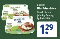 Aldi Süd GUT BIO Bio-Frischkäse Angebot