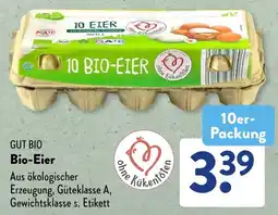 Aldi Süd GUT BIO Bio-Eier Angebot