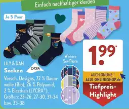 Aldi Süd LILY & DAN Socken Angebot